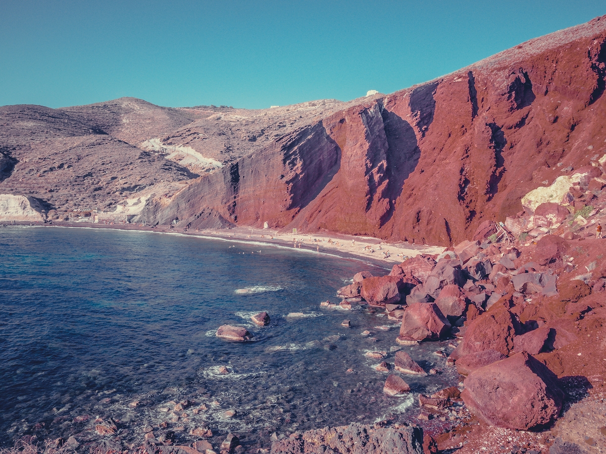 santorini kokkini paralia