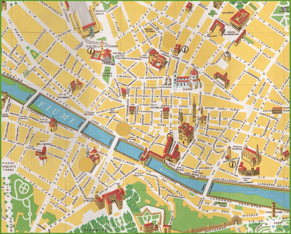 χάρτης Φλωρεντίας